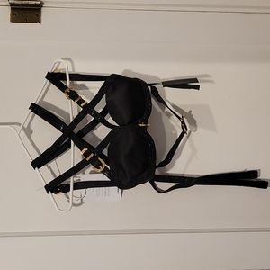 Versace Black Strap Top